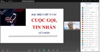 Báo cáo chuyên đề “Cảnh giác và ứng phó với các thủ đoạn lừa đảo công nghệ cao” dành cho sinh viên đào tạo từ xa qua mạng